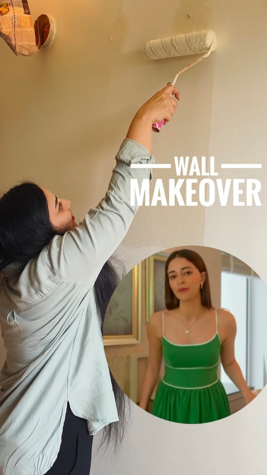 Instagram post by @creative_callings for Asian Paints. Caption reads: Transforming the guest bedroom into a warm space....