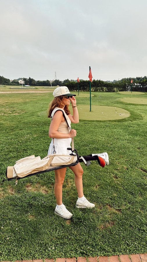 Instagram post by @alexandrajenna for Sunday Golf. Caption reads: [...] enough of it >> obsessed with my new....