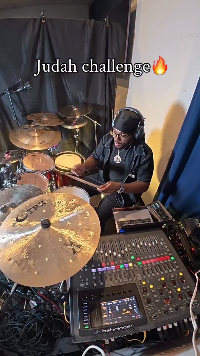 Instagram post by @praiz_stixx for Vic Firth. Caption reads: [...] #mendrummer #ladydrummer #kiddrummer....