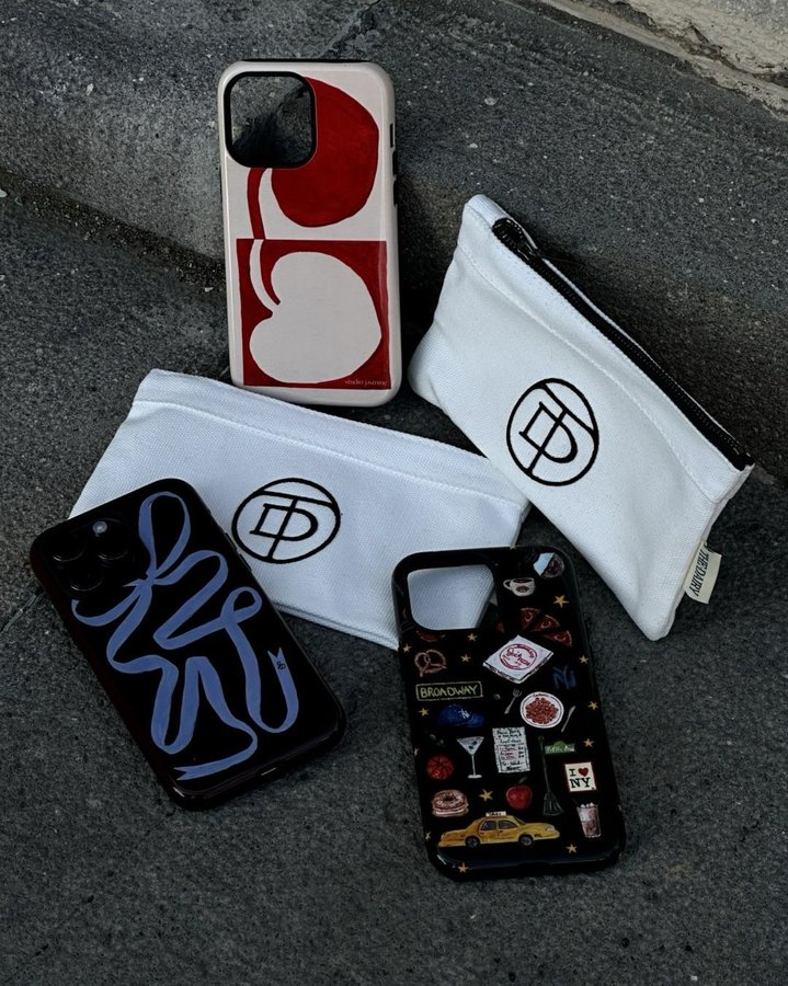 Instagram post by @semakka11 for The Dairy. Caption reads: [...] mine — these custom cases from @thedairy are....