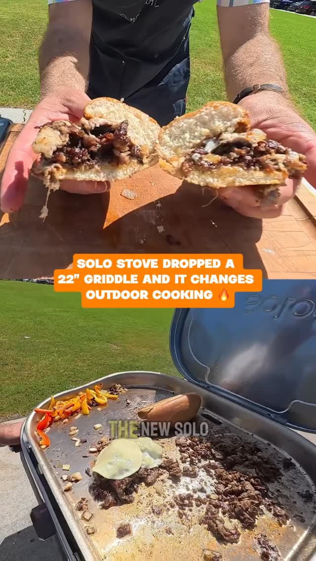 Instagram post by @brobible for Solo Stove. Caption reads: [...] it’s time for an upgrade. 🔥 Enter....