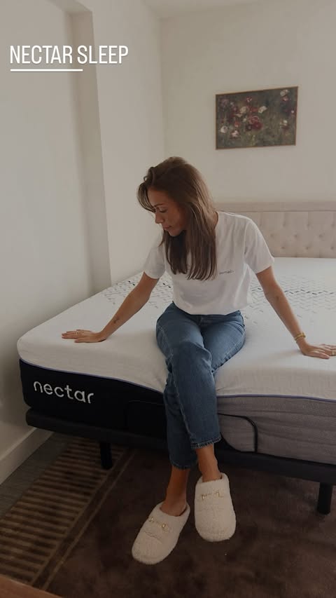 Instagram post by @sammyrickey for Nectar Sleep. Caption reads: [...] than our own bedroom all thanks to....