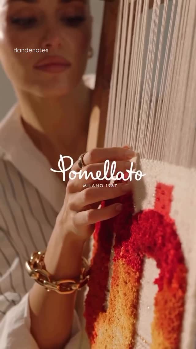 Instagram post by @handenotes for Pomellato. Caption reads: [...] with Hande for jewelry house «Pomellato»..