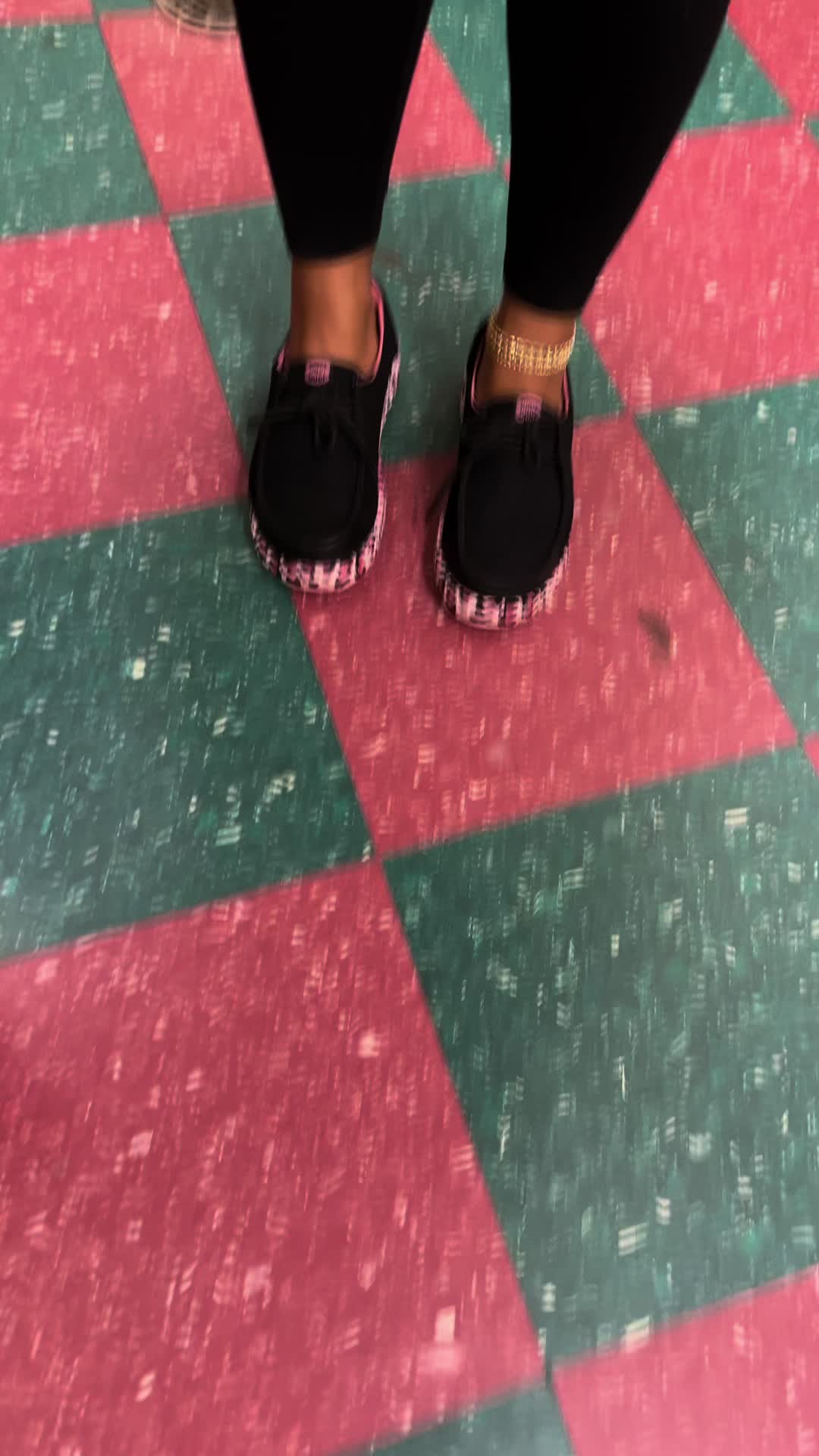 TikTok post by @maybe_itsmolly for Hey Dude Shoes. Caption reads: @HeyDude gave us girly pops a CUTE & Comfy Work....