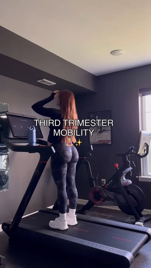 Instagram post by @laurenlf for TLF Apparel. Caption reads: Moving through the third trimester aches 😅....