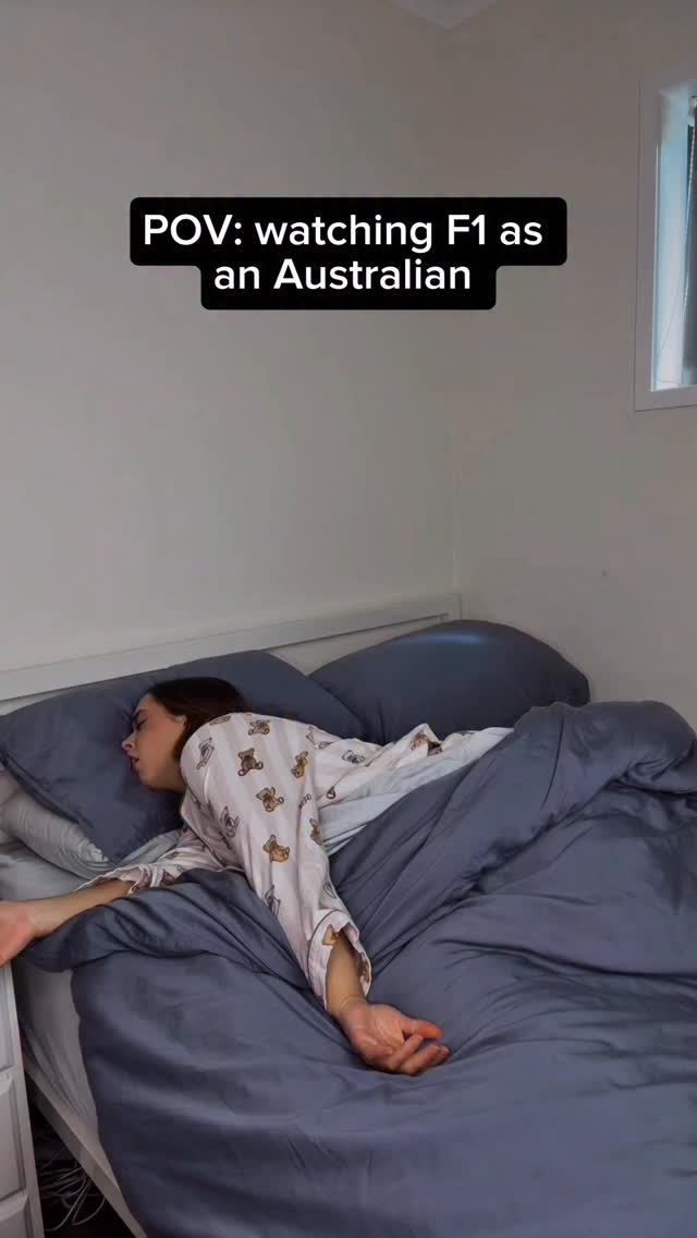 Instagram post by @emilyy.mcc for Kayo Sports. Caption reads: Finally a race at a decent time for Australians.....