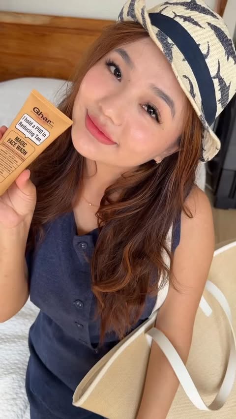Instagram post by @marilyn_chhanchhani for GHAR SOAPS. Caption reads: @gharsoaps This is GharSoaps’ Magic Face Wash. It....