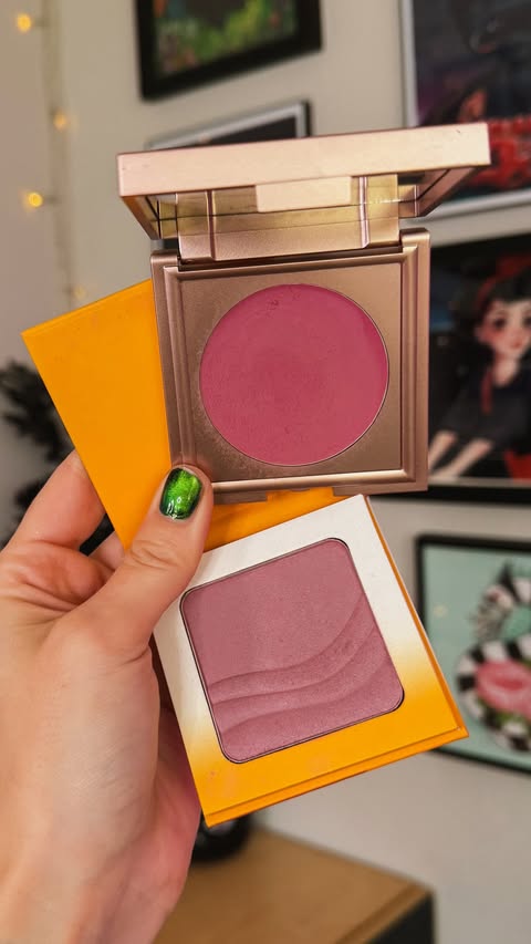 Instagram post by @battybean_ for LAWLESS Beauty. Caption reads: blush combo🌸 @lawless cheeky cream blush*....