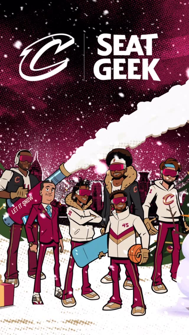 Instagram post by @2tallanimation for SeatGeek. Caption reads: Who’s ready for holiday hoops in the Garden?....