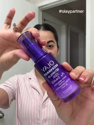 TikTok post by @itsmallikaa for Chimeable. Caption reads: [...] #olayretinolrookies #onlyolay @chimeable.