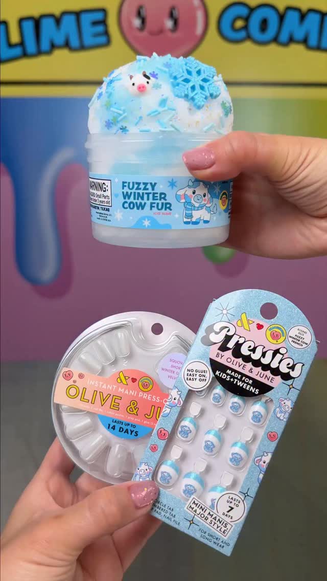 Instagram post by @peachybbies for Olive & June. Caption reads: Olive & June and Peachybbies have teamed up to....