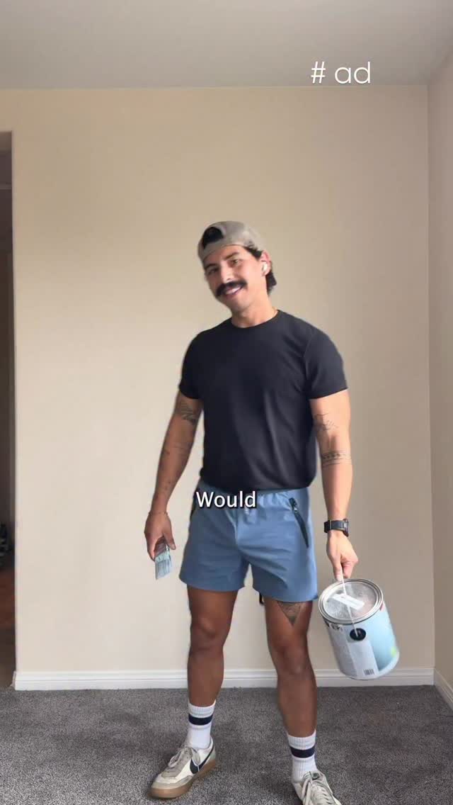 Instagram post by @kyledidit for Valspar. Caption reads: #AD -  Would you paint an entire room purple?

I....