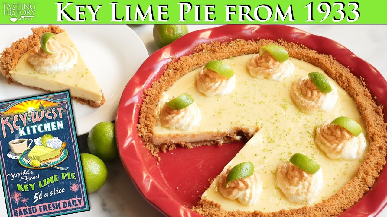 YouTube post by @TastingHistory for Thrive Market. Caption reads: The “True” History of Key Lime Pie: Florida or New....