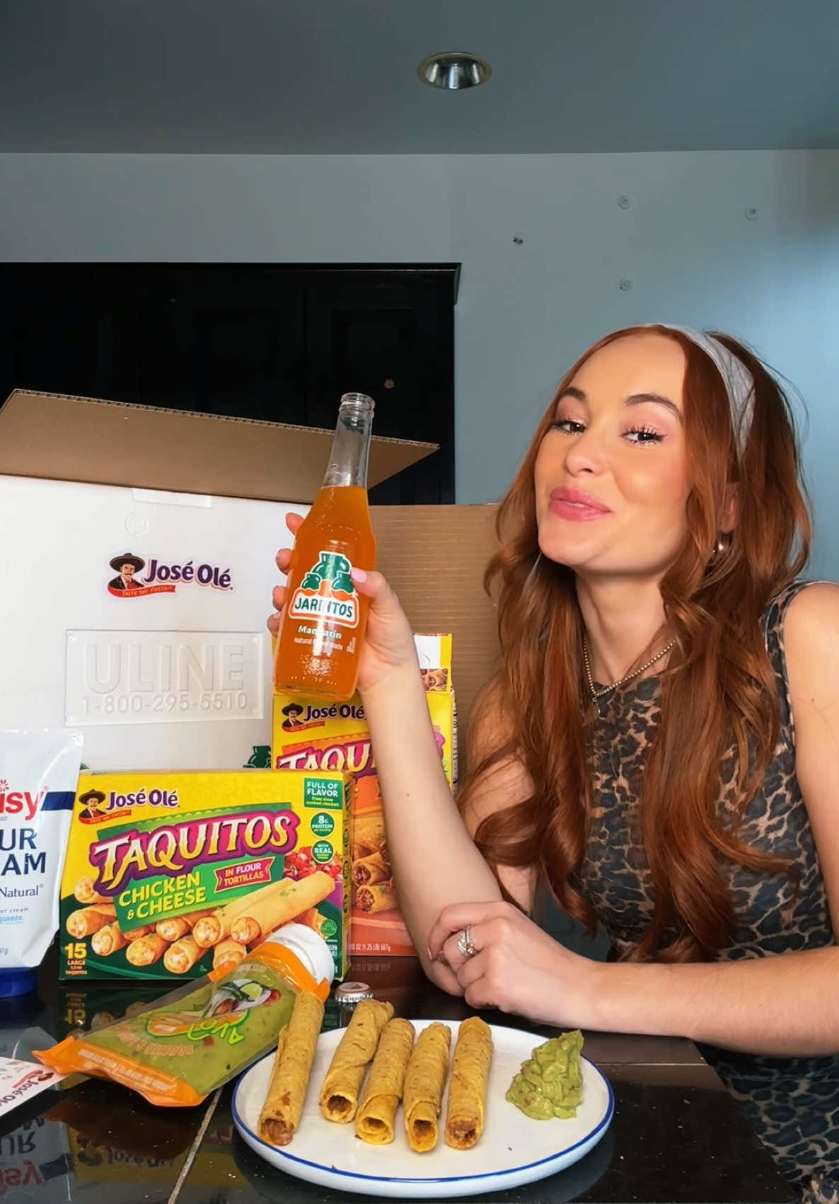 TikTok post by @shariahtrue for Jarritos. Caption reads: [...] needs a spread like this. @José Olé +....