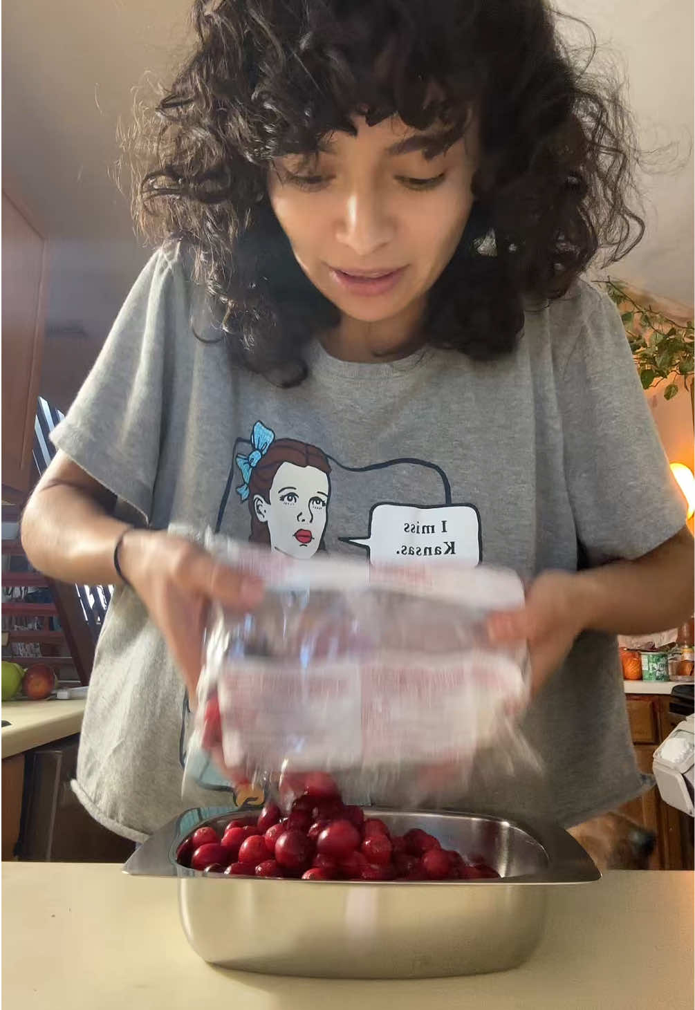 TikTok post by @smallandfragileclub for Ocean Spray. Caption reads: They freeze very well and make the best tart juice....