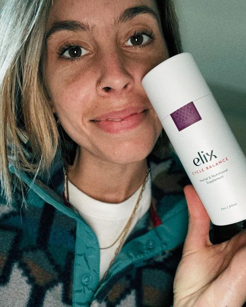 Instagram post by @laraeparker for Elix. Caption reads: [...] for 15% off. ☀️ i’m partnering with....