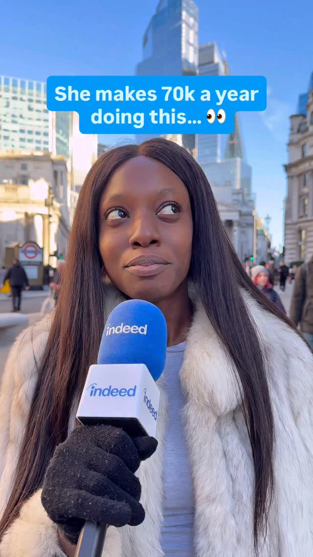 Instagram post by @aydanalsaad for Indeed. Caption reads: [...] AD #Money #Careers #BetterForAll #Indeed....