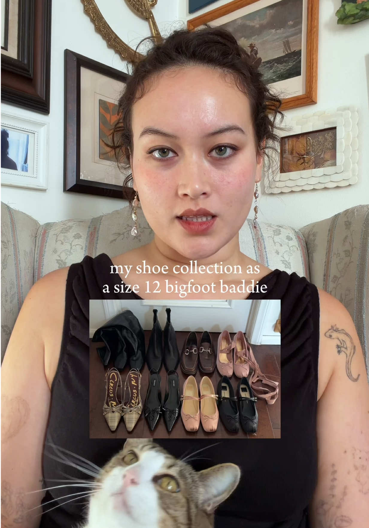 TikTok post by @jamie_janejira for Nine West. Caption reads: [...] the name of each style, in order: -@ninewest....