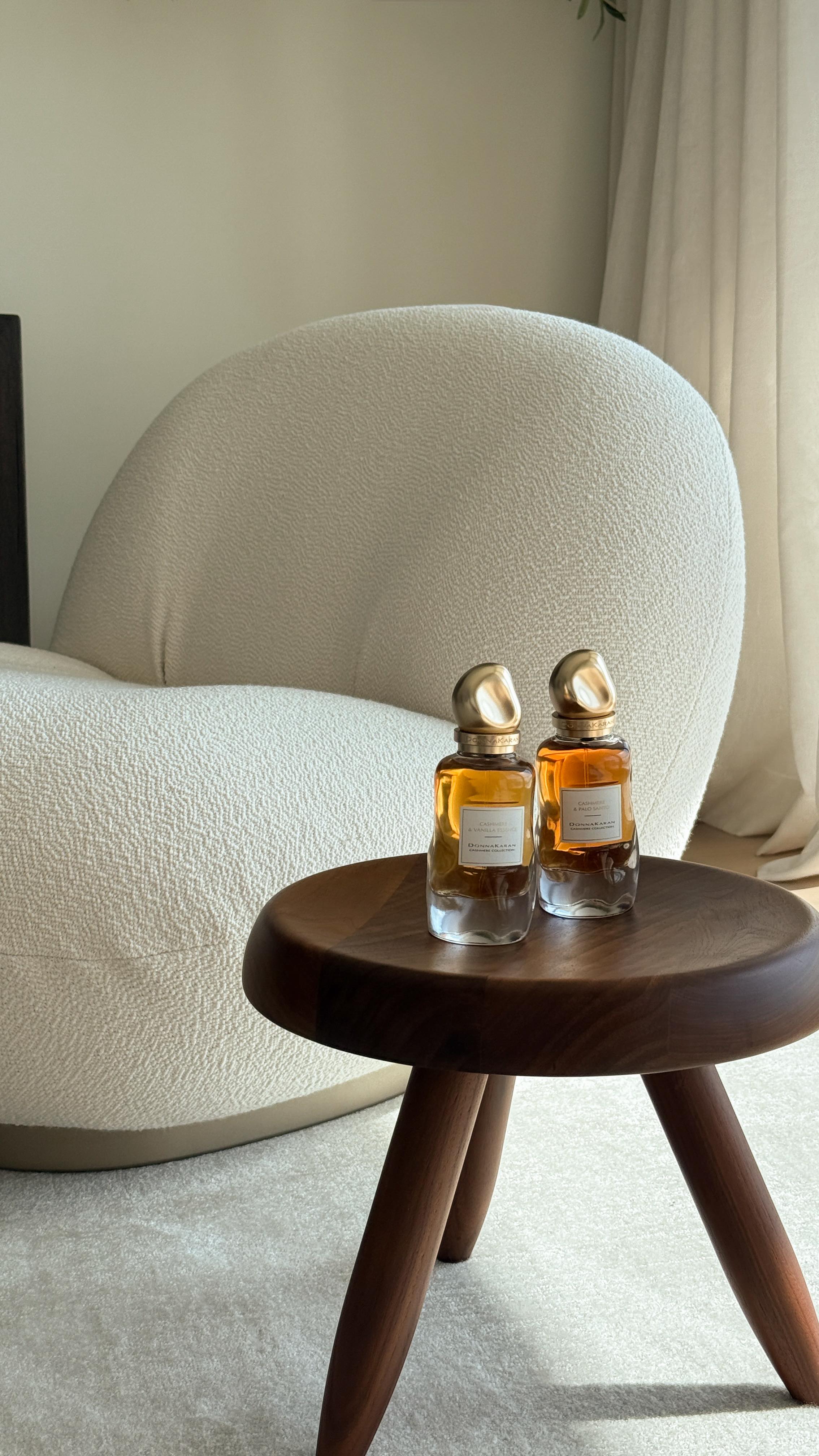 Instagram post by @cassdimicco for Donna Karan. Caption reads: Layering @donnakaran Cashmere Collection Cashmere....