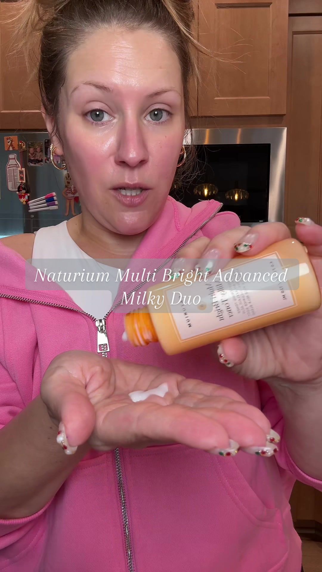 TikTok post by @itsabbyak for Naturium. Caption reads: [...] Just placed a restock order. @Naturium....