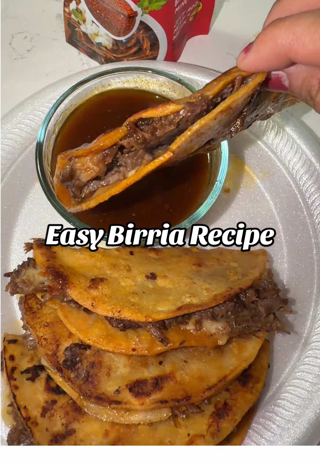 TikTok post by @dianisss_10 for EZ Bombs. Caption reads: Birria is our favorite from @EZ Bombs ! & my kids....