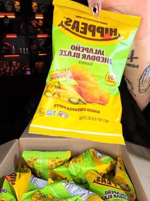 TikTok post by @beedubbz11 for HIPPEAS. Caption reads: [...] a little kick and are so flavorful! @HIPPEAS....