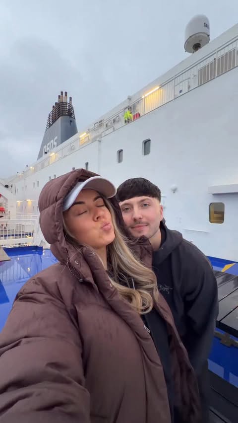 Instagram post by an influencer for DFDS UK & Ireland. Caption reads: We’re going to Amsterdam for our anniversary trip!....