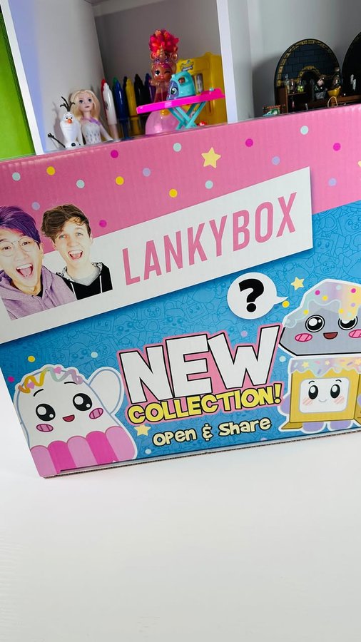 Instagram post by @dreamteamsworld for Bonkers Toys. Caption reads: New Lankybox Plush! #plush #asmr #lankyboxtoys....