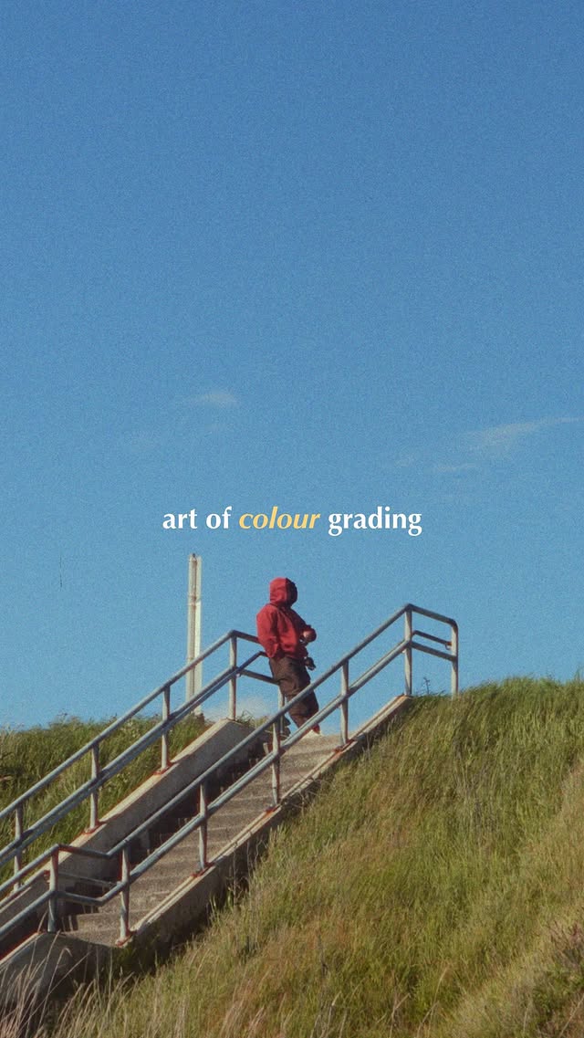 Instagram post by @davidjuansala for Dehancer. Caption reads: AD | Art of colour grading ft @dehancer.film My....