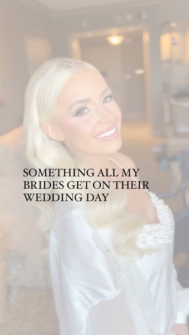 Instagram post by @idohairbykmay for BRIDES. Caption reads: Something all my brides get to pick on their....