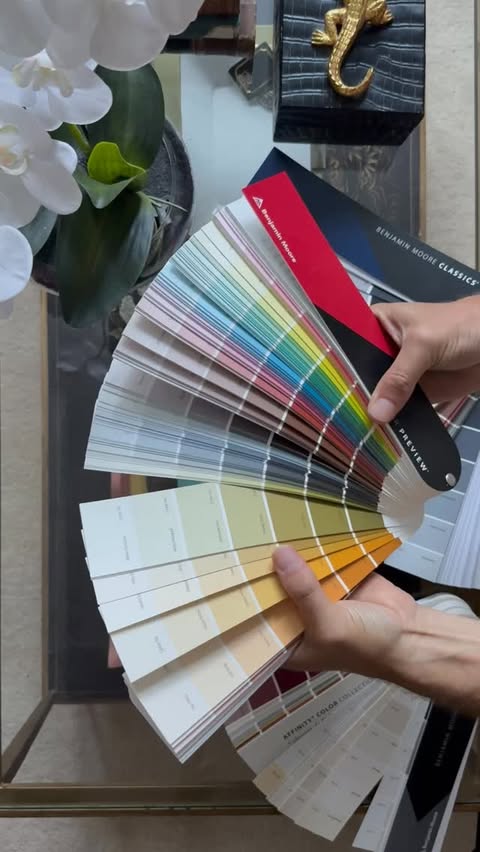 Instagram post by @jackdmarch for Benjamin Moore. Caption reads: Ad | BEDROOM MAKEOVER with @benjaminmooreuk 🖌️....