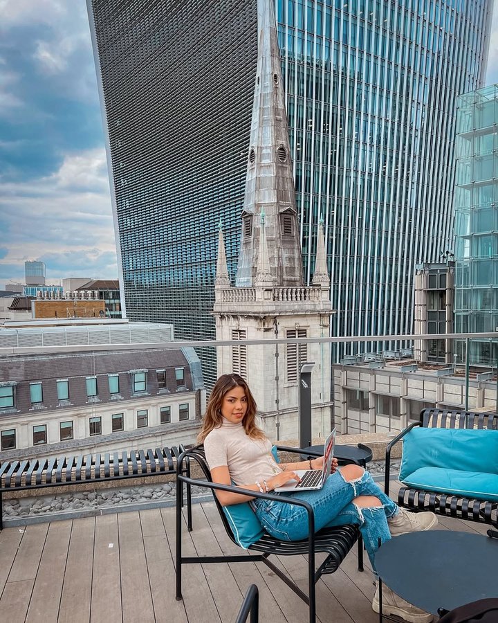 Instagram post by @greciadelapaz for WeWork. Caption reads: I’m sure you know about @wework but have you heard....