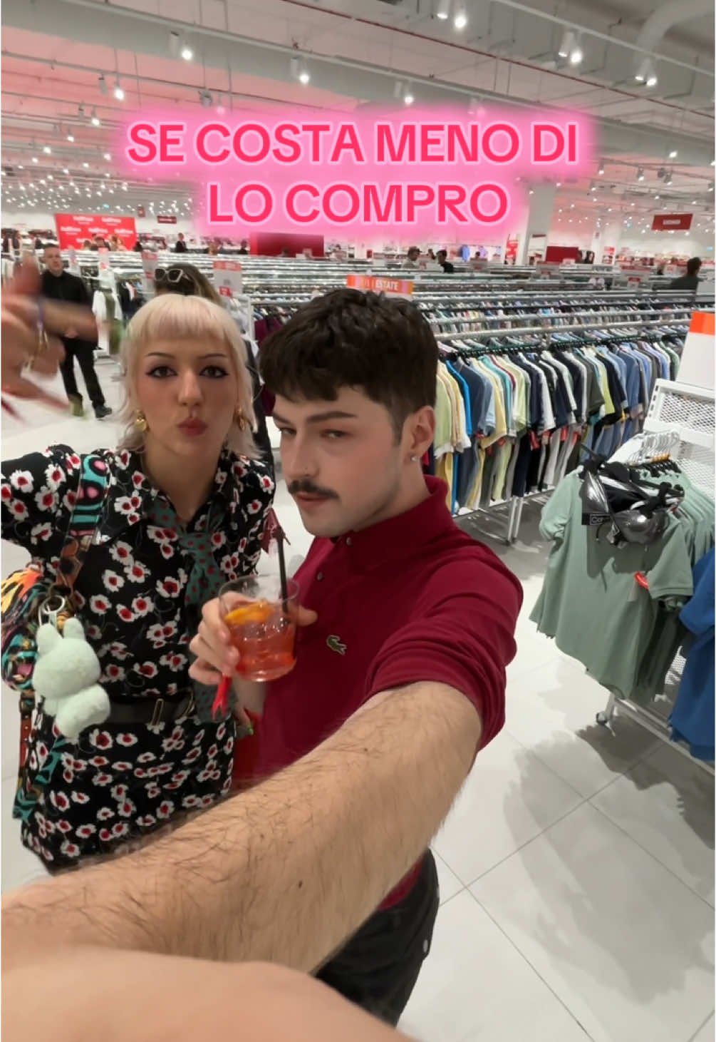 TikTok post by @soup4ever for HalfPrice. Caption reads: @Antonio Ciccone (in realtà era tutto gratis)....