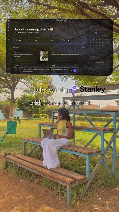 Instagram post by @sheilaajjie for Stan — Your All-in-One Creator Store. Caption reads: Afronation was my first international festival.....