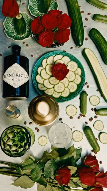 Instagram post by @chriswhly for HENDRICK'S GIN. Caption reads: [...] drink the unusual responsibly. @hendricksgin....