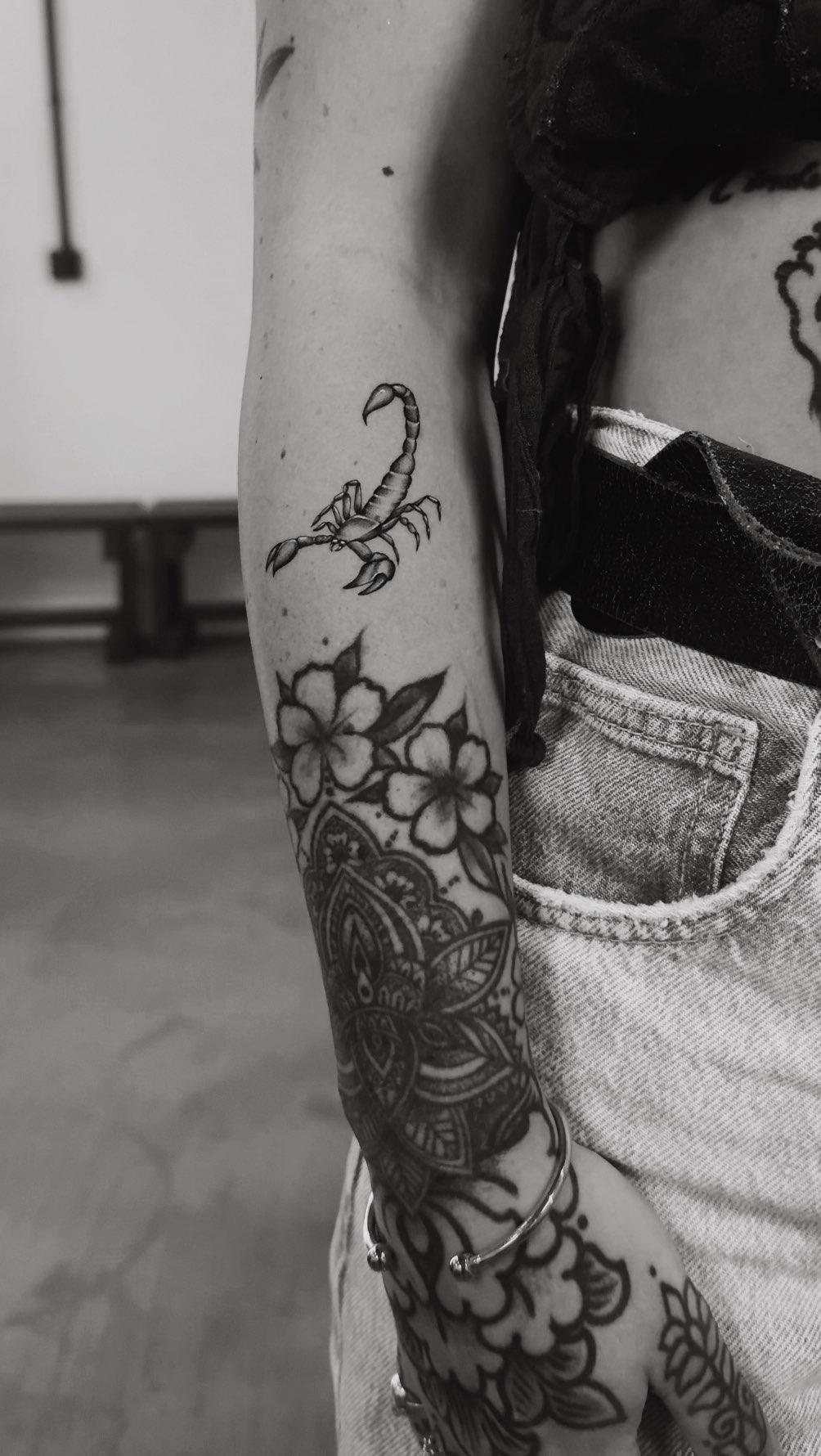 Instagram post by @ruth.tatts for Tattoodo. Caption reads: Back in the chair with @tattoodo & @ruth.tatts....