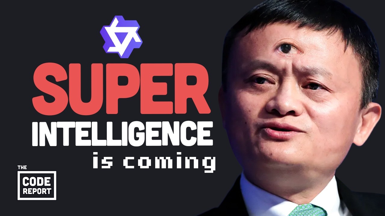 YouTube post by @Fireship for Brilliant.org. Caption reads: Alibaba is going all in on Qwen….