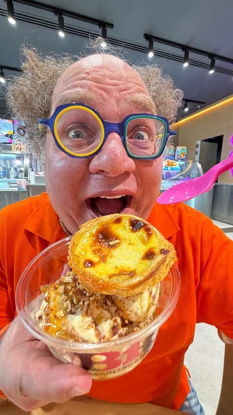 Instagram post by @mr.taster for Baskin-Robbins. Caption reads: Baskin Robbins — Sweet Heaven at Al Ghurair Food....