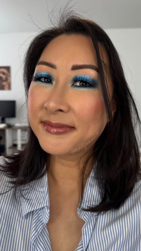Instagram post by @beautyinmonolids for Danessa Myricks Beauty. Caption reads: [...] job! Here’s to @danessa_myricks....