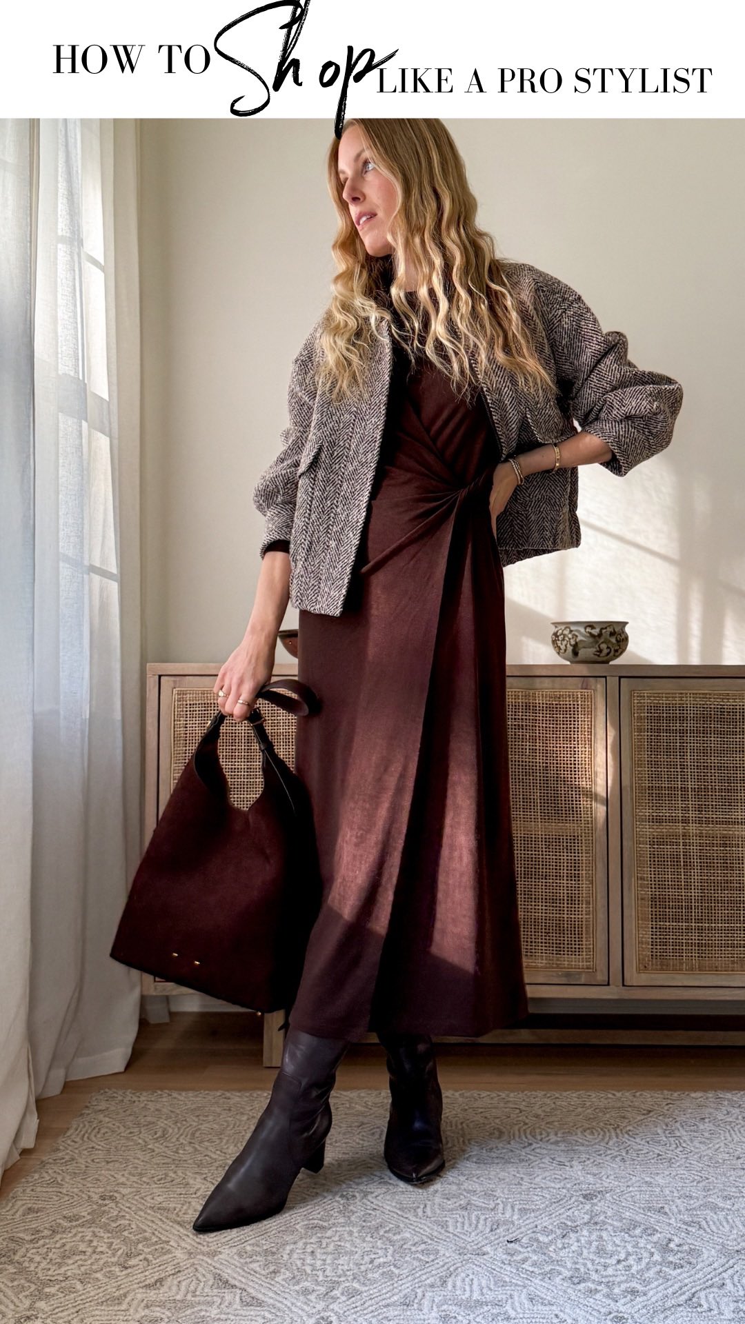 Instagram post by @thenewyorkstylist for Fabrique. Caption reads: 👉🏻Comment FBRQ to shop my picks from the global....