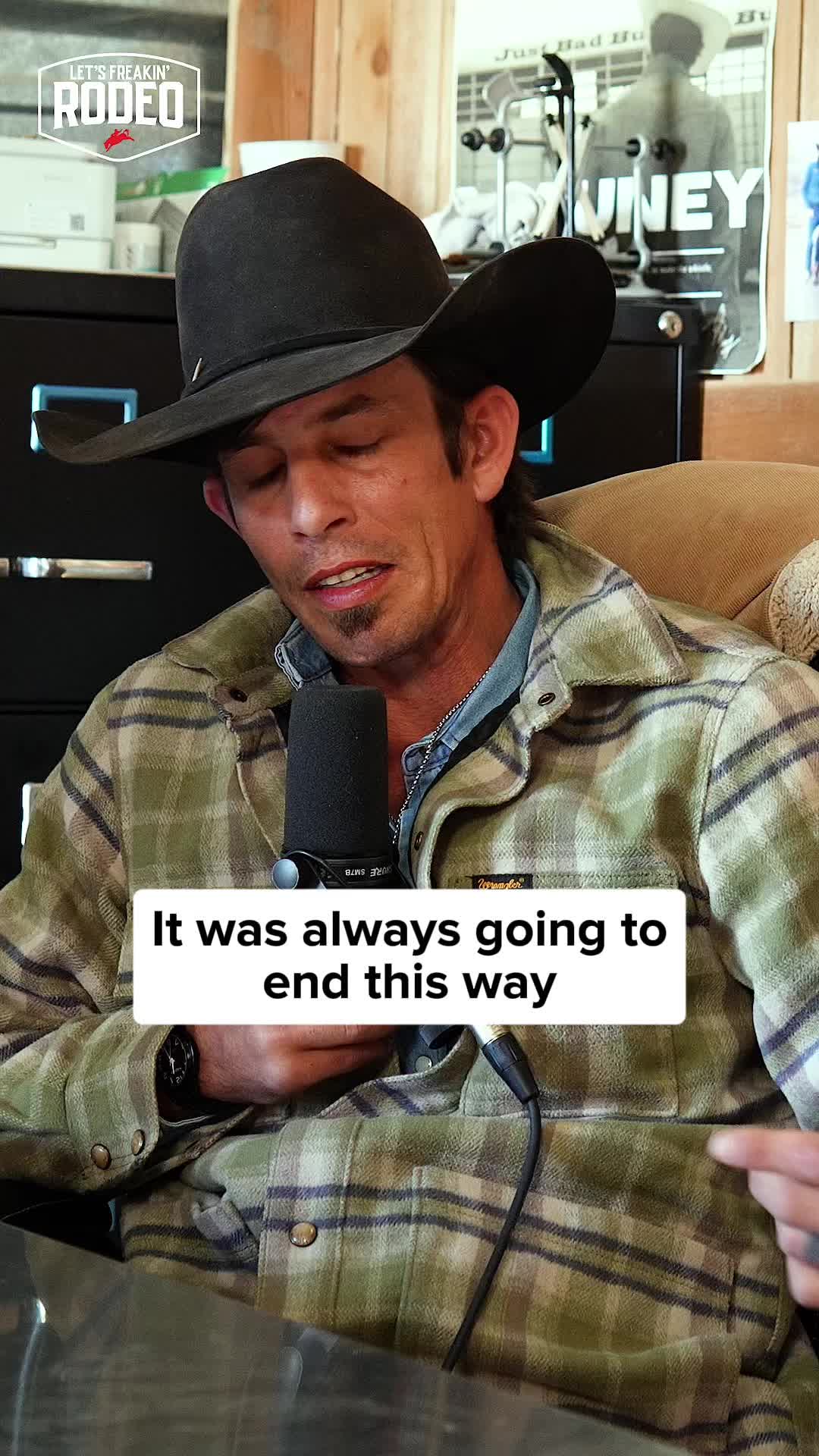 TikTok post by @letsfreakinrodeo for Boot Barn. Caption reads: “I always knew it was gonna end this way” @JB....