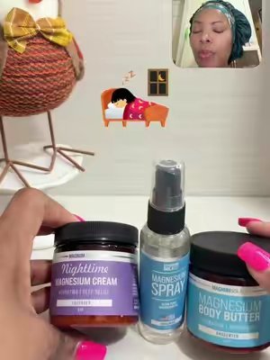 TikTok post by @cindysolutions for Magnum Solace. Caption reads: [...] Care Pack Body Care Set #magnesium....