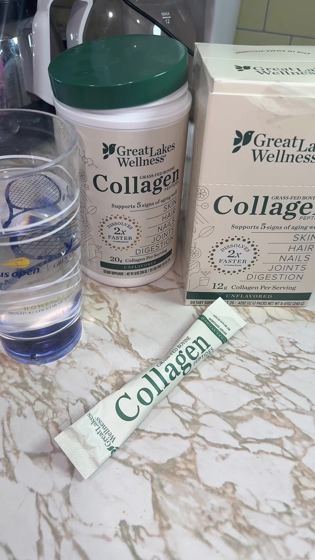 TikTok post by @partymamazmh for Great Lakes Wellness. Caption reads: Amazing@Great Lakes Wellness.