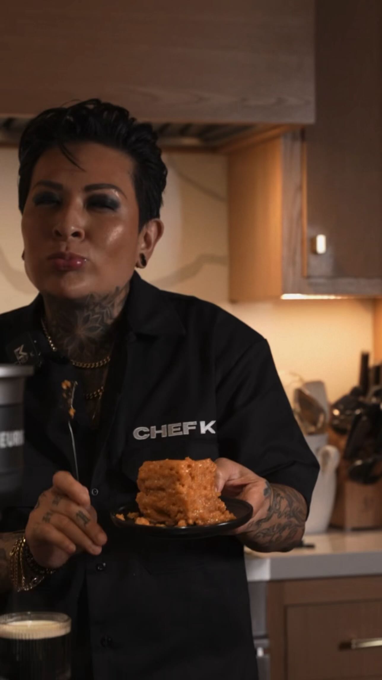 Instagram post by @chefkla for Keurig. Caption reads: #ad My new Keurig® K-Crema™ Coffee Maker has....