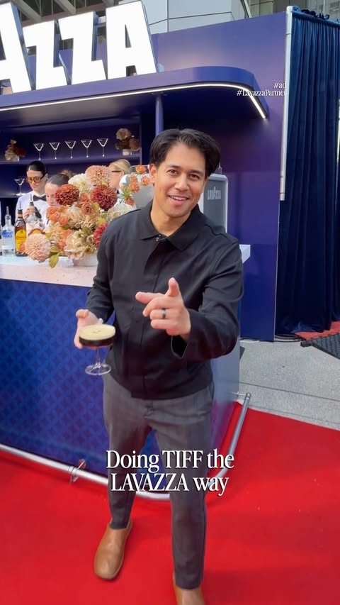 Instagram post by @ultimatemoviebuff for Lavazza. Caption reads: Have you every experienced TIFF the Lavazza way?....