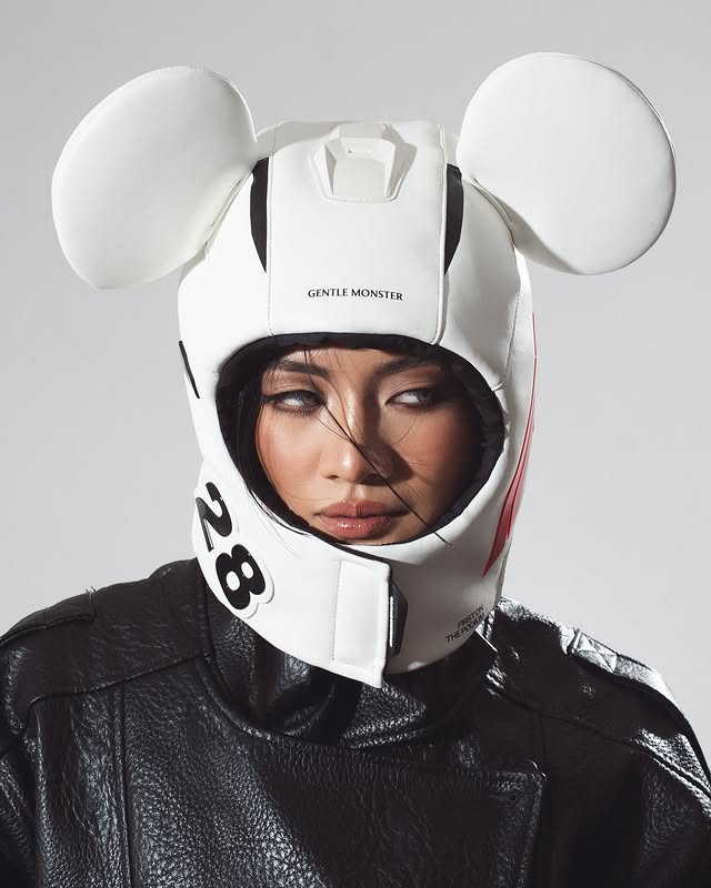Instagram post by @kiannady for GENTLE MONSTER. Caption reads: Lets gooooo 🏎️💨 @GENTLEMONSTER #GENTLEMONSTER....