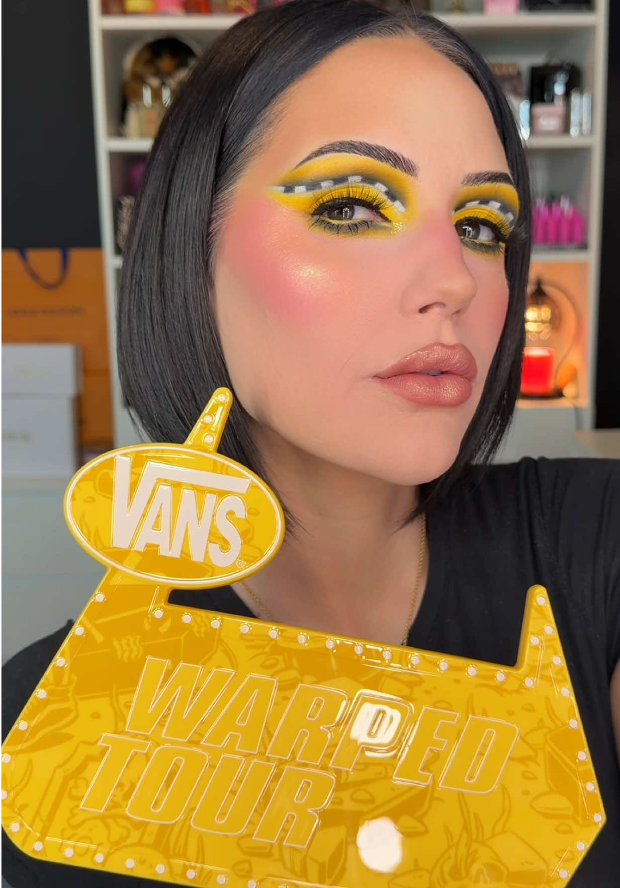 TikTok post by @ashleysummarell_ for Jeffree Star Cosmetics. Caption reads: We used the brand new @Jeffree Star Cosmetics Warp....