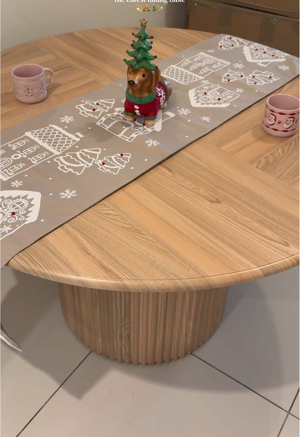 TikTok post by @acoli23 for Tribesigns. Caption reads: The perfect Christmas gift too 🎄💫💗 #Tribesigns....