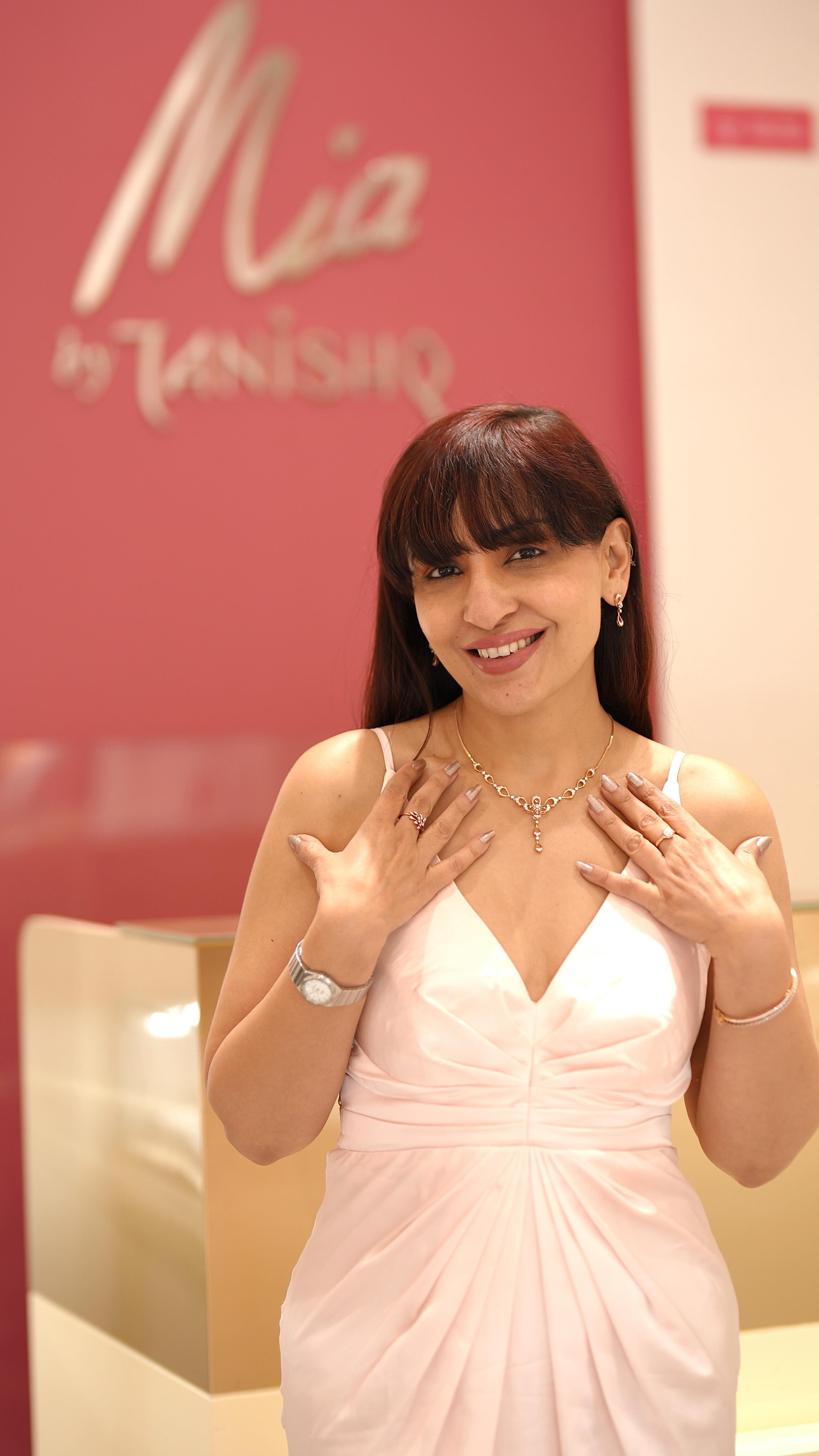 Instagram post by @dr.tarandeepofficial for Mia by Tanishq. Caption reads: This Diwali sparkle a lil more with exquisite....