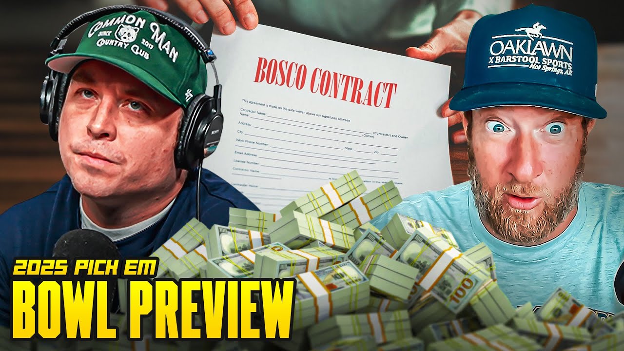 YouTube post by @barstoolgambling for Barstool Sports. Caption reads: Rico Bosco Negotiates His Contract With Dave....